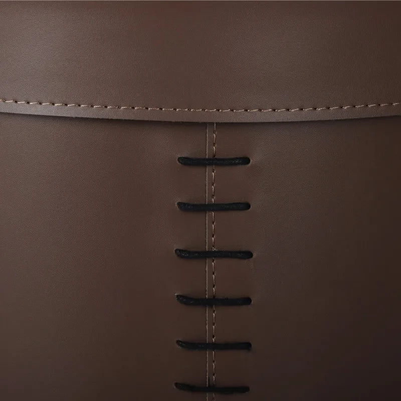 Luxury Round Leather Storage Box with Lid | Minimalist Organizer Leather Storage Box Babs