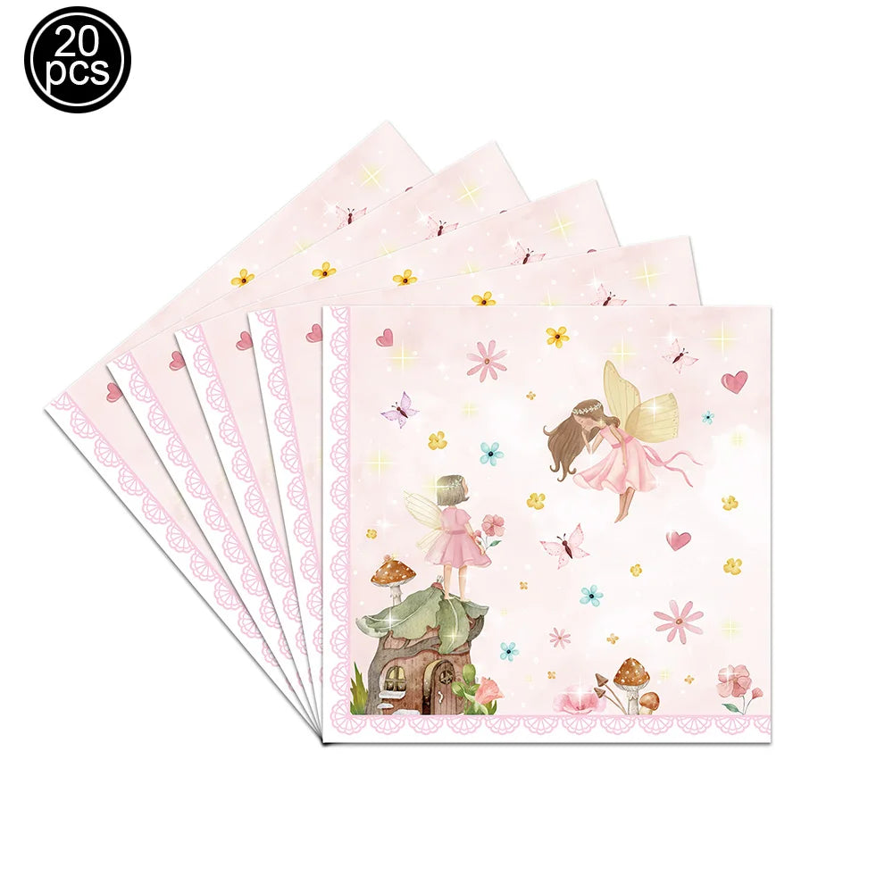 Fairy Party Supplies – Enchanted Garden Disposable Tableware