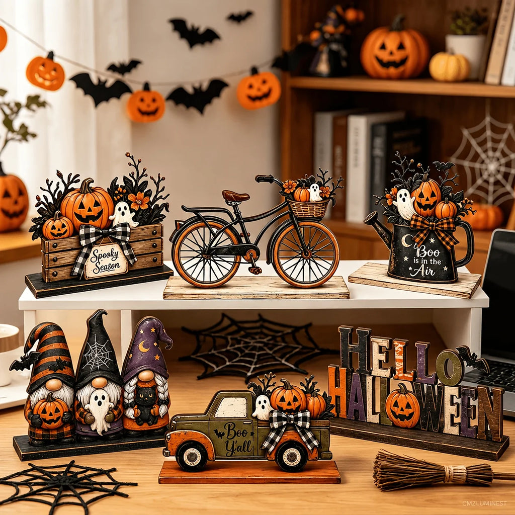 Halloween Wooden Table Decorations – Ghosts, Fairies & More Halloween Table Decor Babs Default Title