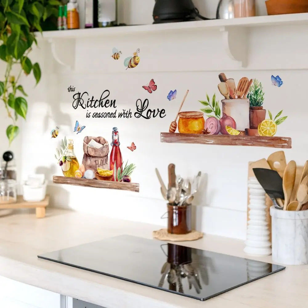 Bee & Butterfly Wall Sticker – Waterproof Removable PVC Decal Wall Sticker Decal Babs