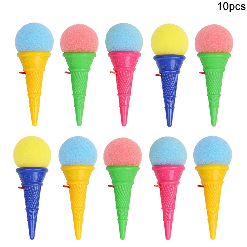 Mini Ice Cream Sponge Ball Launchers – Kids Party Favors 10/20 Pcs Kids Party Toy Babs 10Pcs