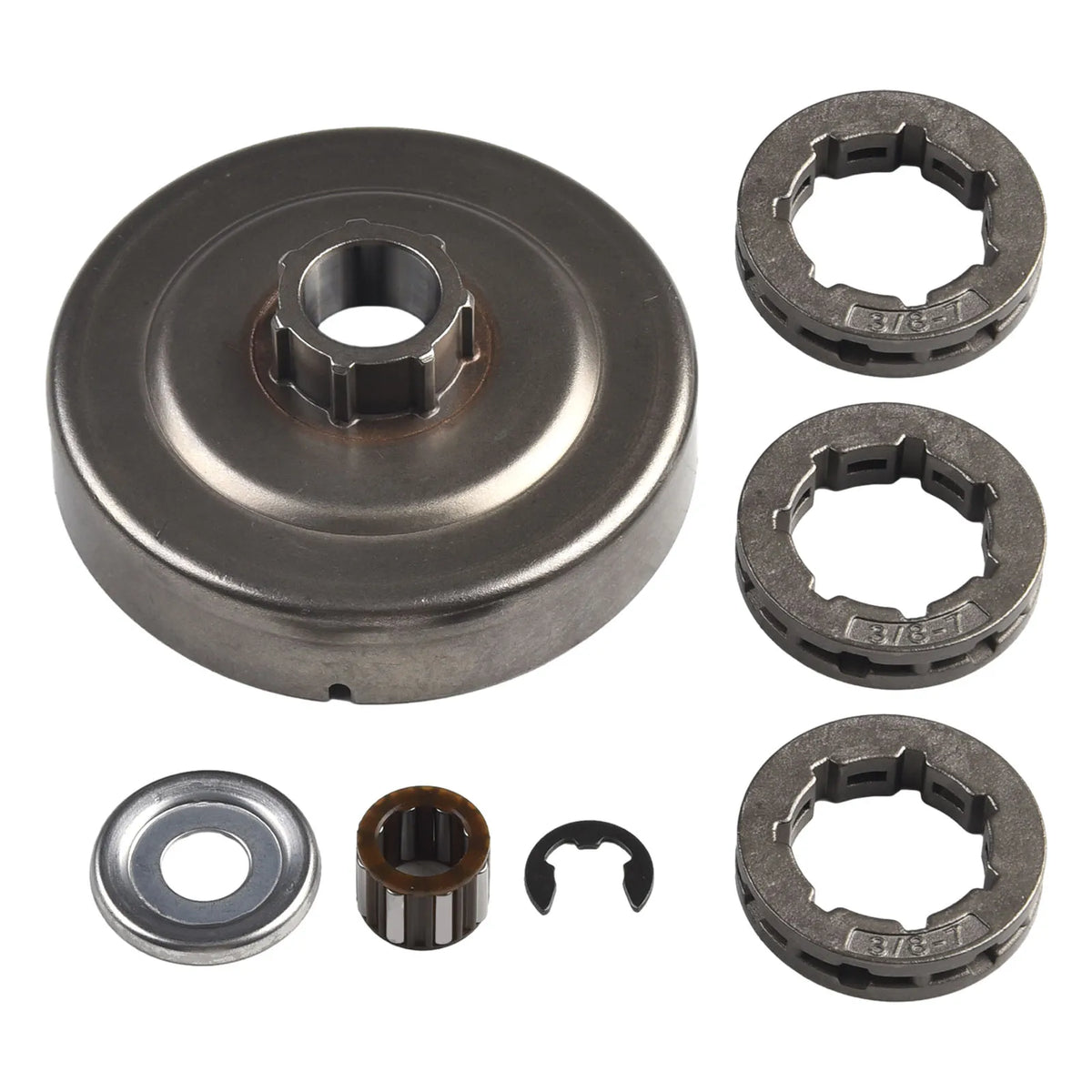 Clutch Drum Sprocket Kit 3/8" 7T – Stihl 034 036 MS340 MS360 Chainsaw Sprocket Kit Babs
