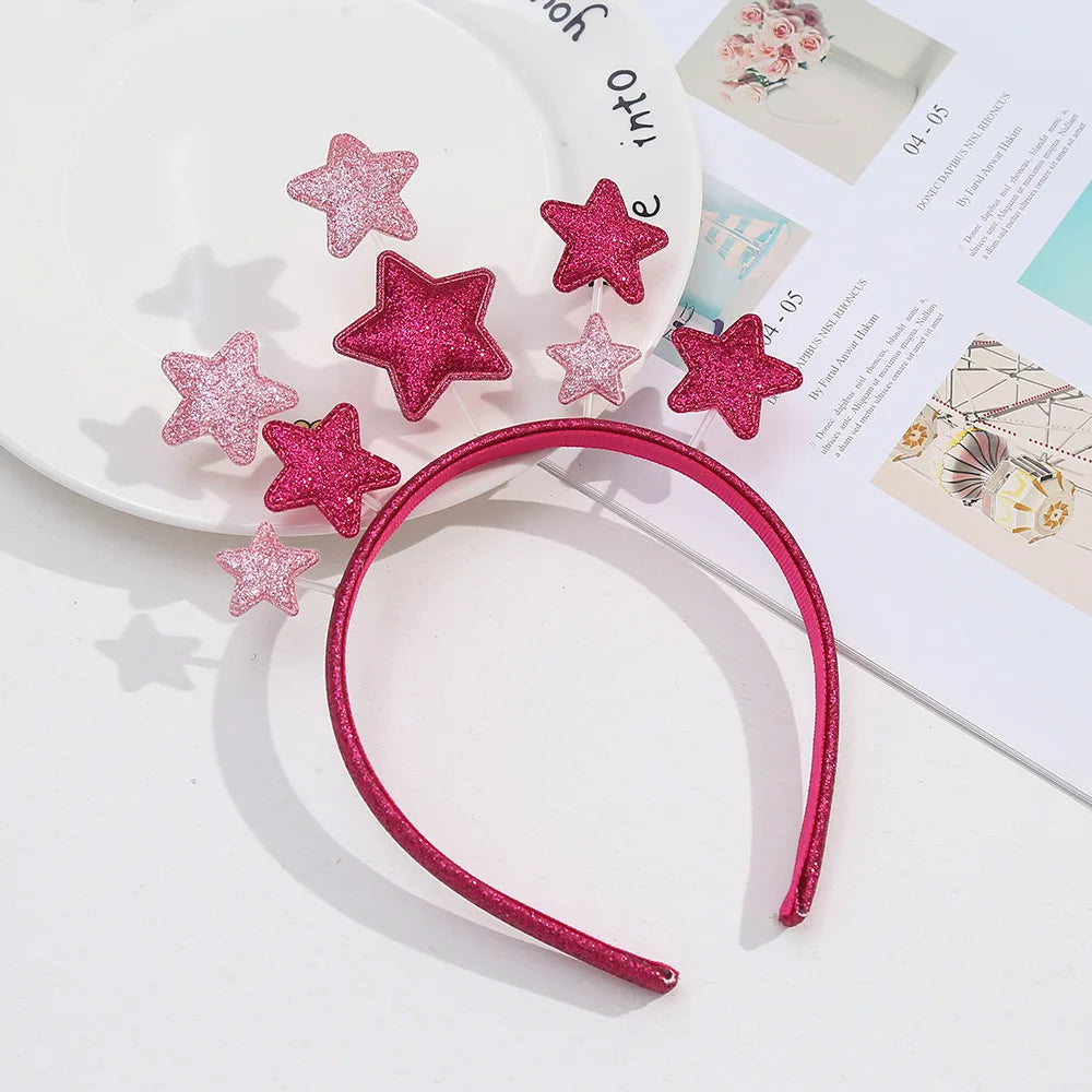 Sparkly Tinsel Pom-Pom Party Headbands for Kids – 12 Pack Party Headband Set Babs 5