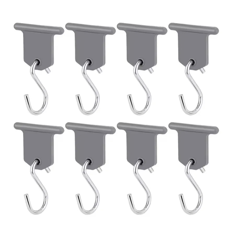 8-Piece RV Awning S-Hooks – Camping Party Light Hangers Awning Hook Set Babs