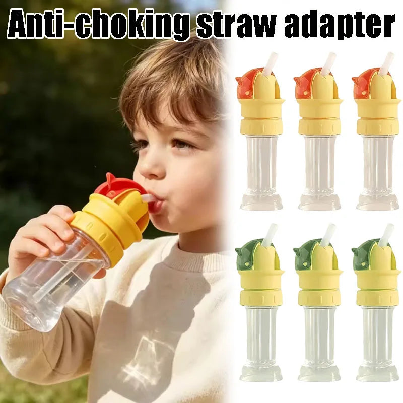 Universal Anti-Choke Straw Bottle Cap – Reusable Drinking Lid Straw Bottle Cap Babs
