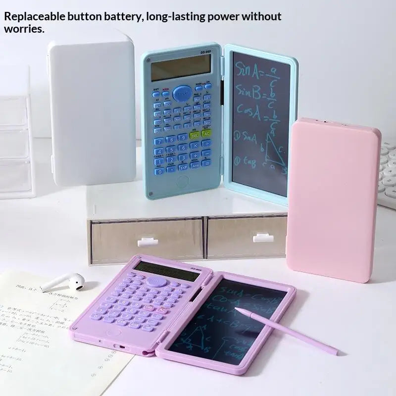 HUXUAN 2-in-1 Scientific Calculator & LCD Writing Tablet Scientific Calculator Babs