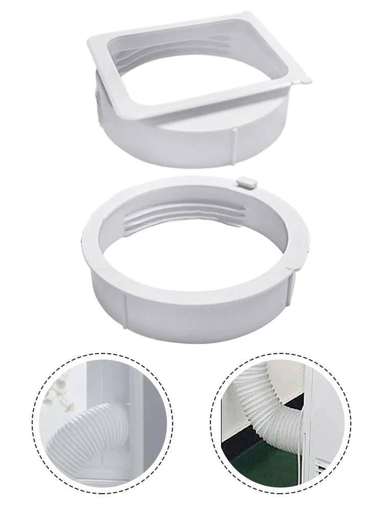 Portable AC Exhaust Hose Connector 15cm ABS Duct Interface AC Exhaust Connector Babs