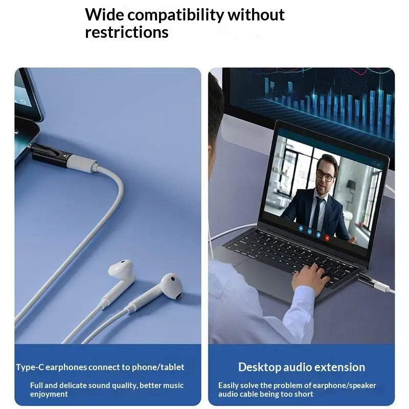 USB-C to 3.5mm Headphone Adapter | HiFi Audio, Plug & Play Audio Adapter Babs