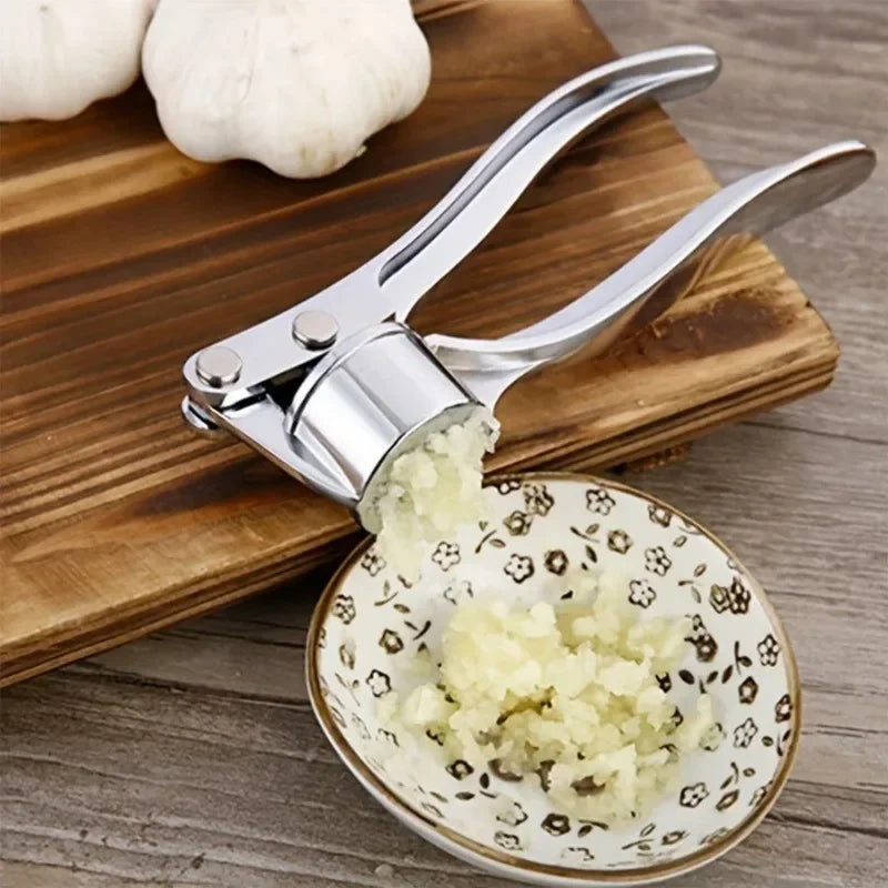 Heavy Duty Aluminum Garlic Press Multi-Tool 18cm – Restaurant Grade Garlic Press Tool Babs