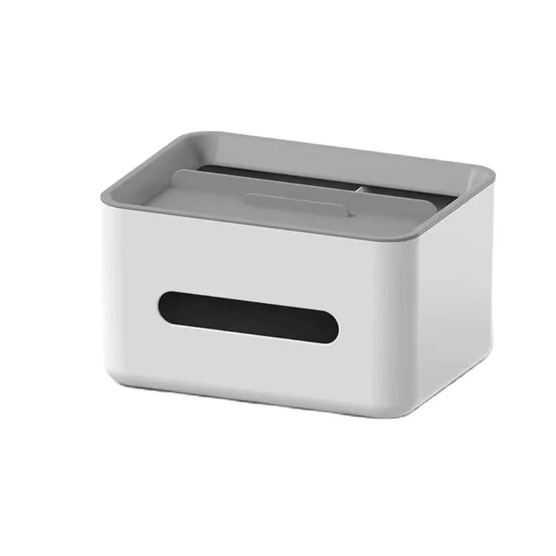Multifunctional Tissue Box & Desk Organizer – Grey Desk Organizer Babs Grey