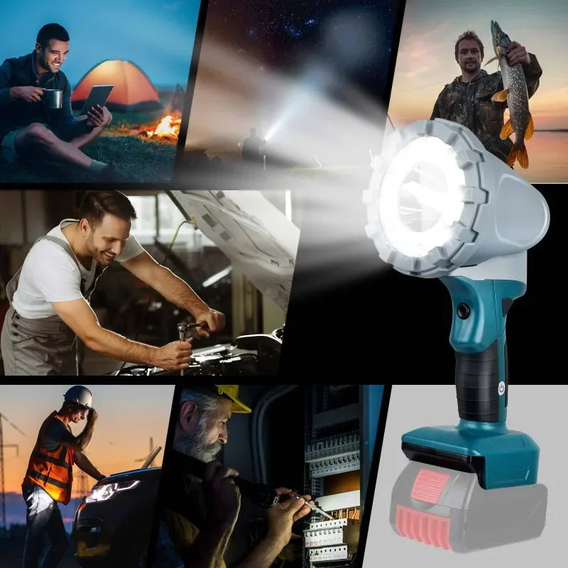 Portable LED Work Light 1400LM for 18–20V Tool Batteries LED Work Light Babs