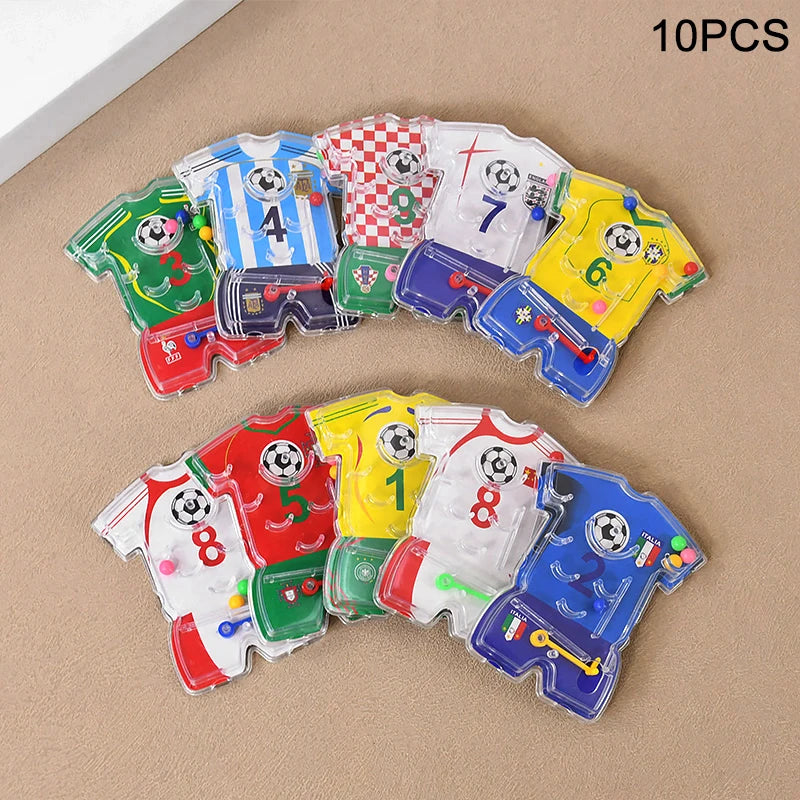 Soccer Party Favors – Bracelets, Keychains & Maze Toys for Kids Party Favor Set Babs 10Pcs Pin Ball Maze