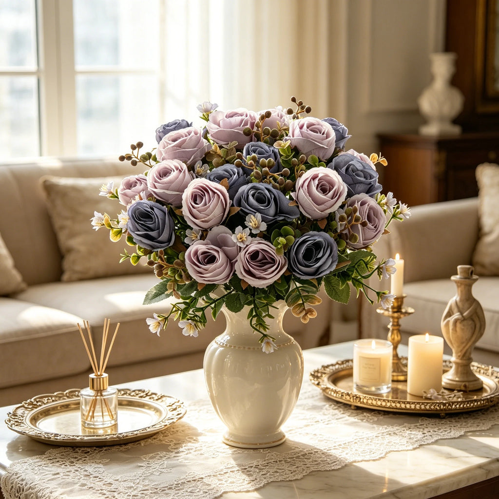 Artificial Silk Rose Bouquet for Weddings & Home Décor Artificial Silk Flowers Babs