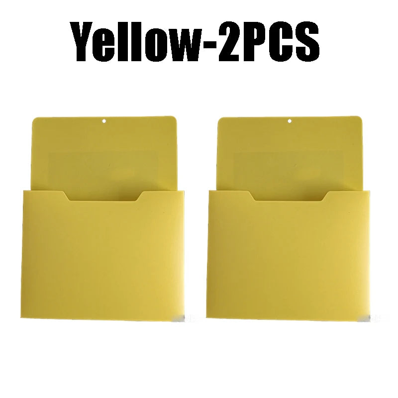 Magnetic Wall Mount A4 File Holder & Document Organizer Wall File Organizer Babs Yellow-2PCS