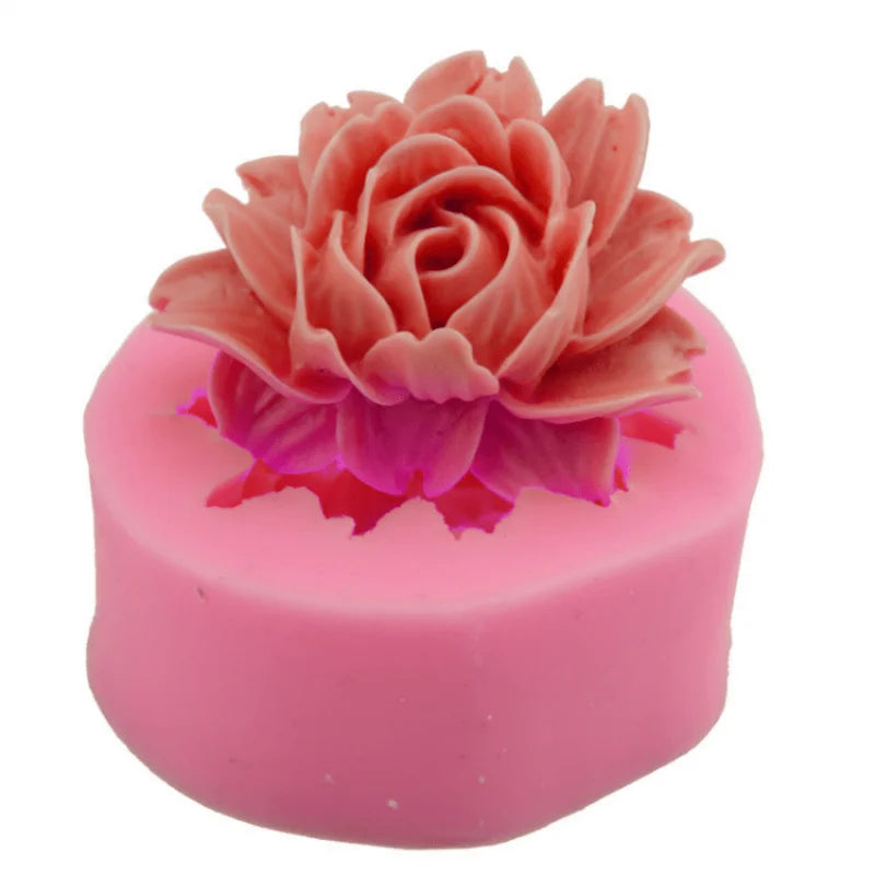 3D Rose Silicone Mold – Chocolate, Fondant & Soap Making Silicone Baking Mold Babs
