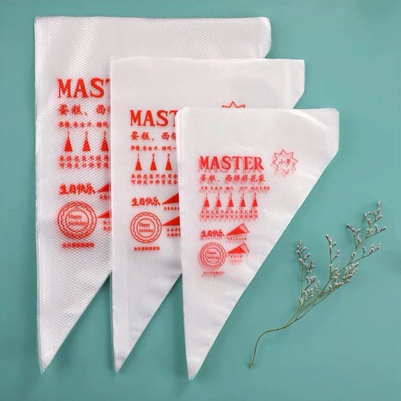 Disposable Piping Bags 50/100 Pcs – BPA-Free Cake Decorating Disposable Piping Bags Babs