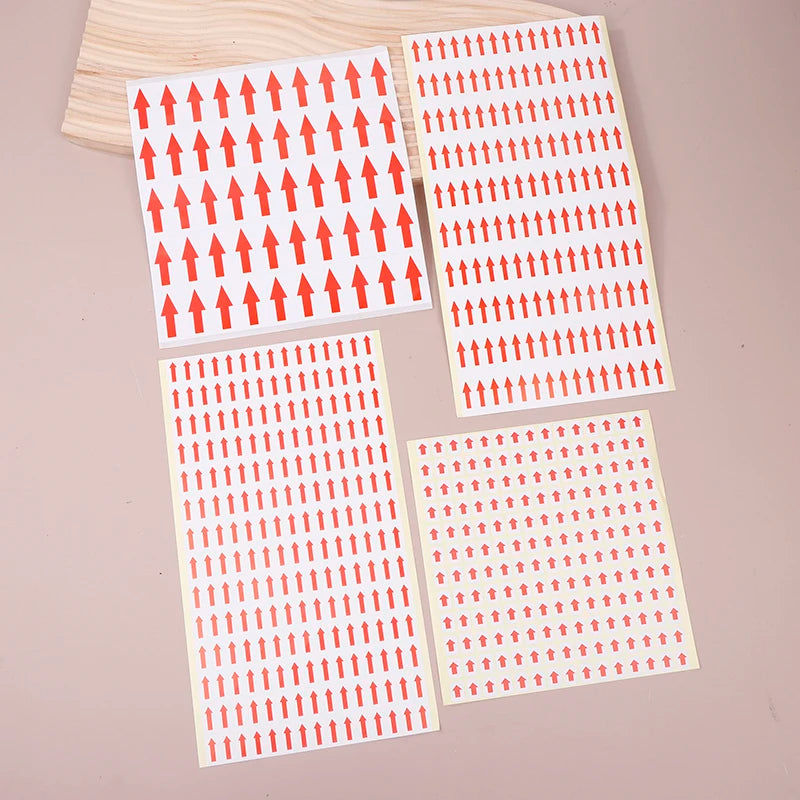 10 PCS Red Arrow Self-Adhesive Directional Stickers & Labels Directional Label Stickers Babs