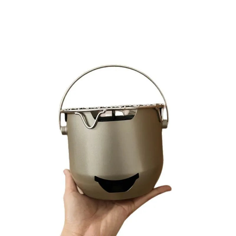 Mini Stainless Steel Charcoal Grill – Portable Outdoor BBQ Stove Portable Charcoal Grill Babs