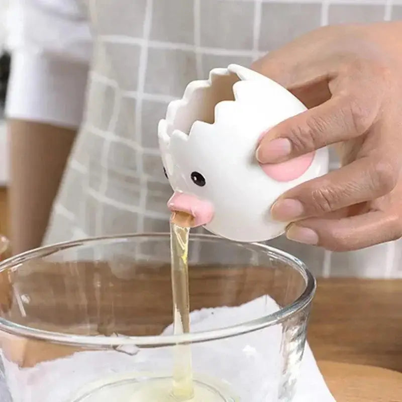 Ceramic Chick Egg Separator – Cute Yolk & White Divider Tool Egg Separator Tool Babs