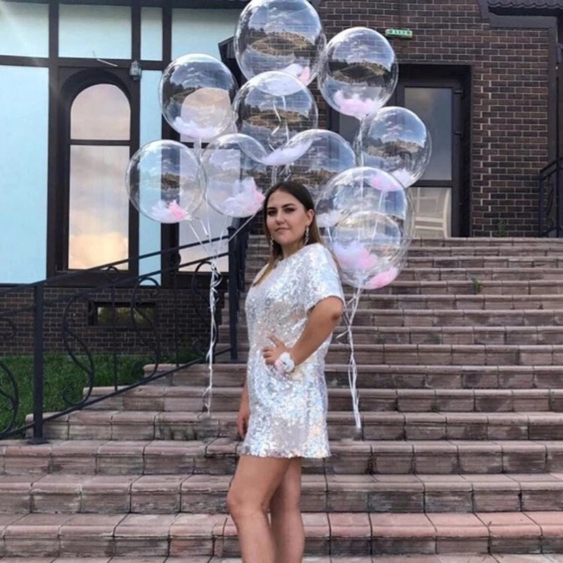 10pcs Clear Bobo Bubble Balloons – Party & Wedding Décor Party Balloons Babs