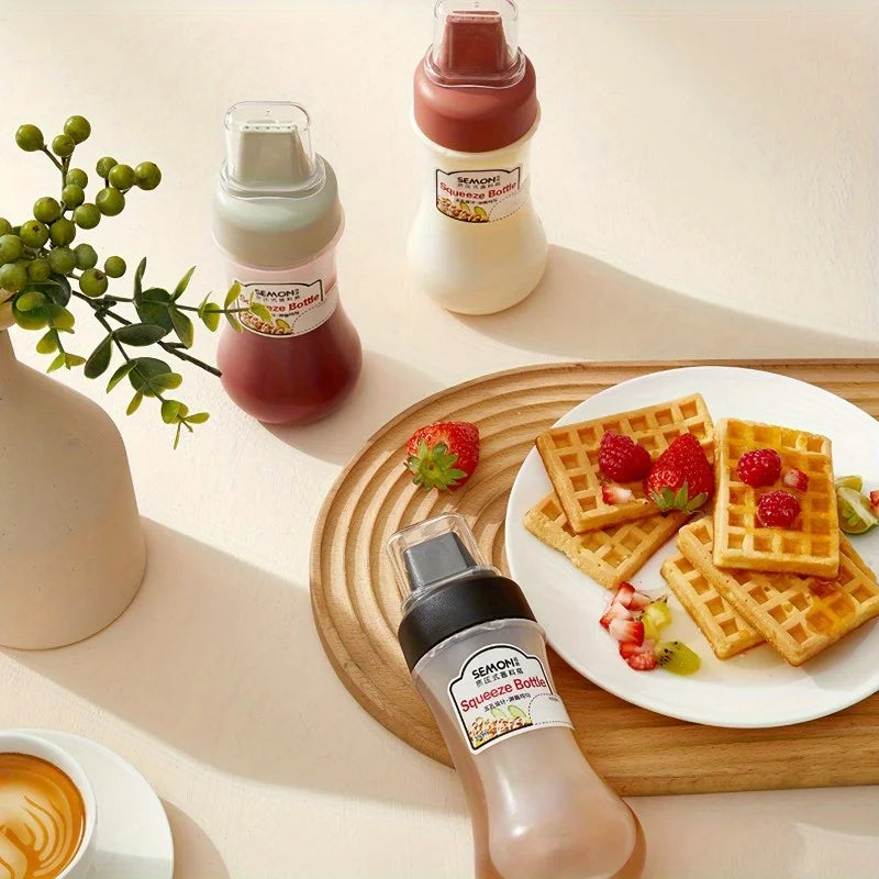 Leak-Proof Squeeze Sauce Bottle | Refillable Condiment Dispenser Condiment Squeeze Bottle Babs