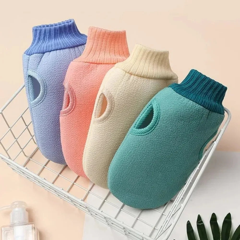 Exfoliating Bath Scrub Mitt – 2-Layer Loofah Body Glove Exfoliating Bath Mitt Babs