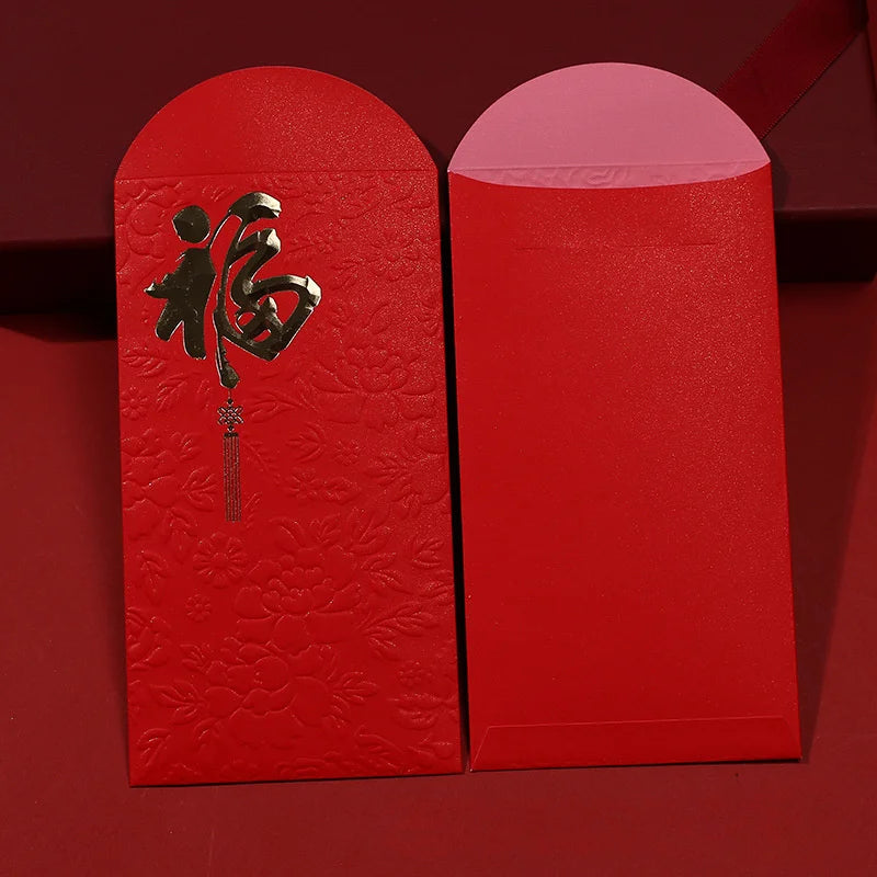 40 Lucky Red Envelopes 2025 – Gold Foil Wedding & New Year Gift Festive Gift Envelopes Babs