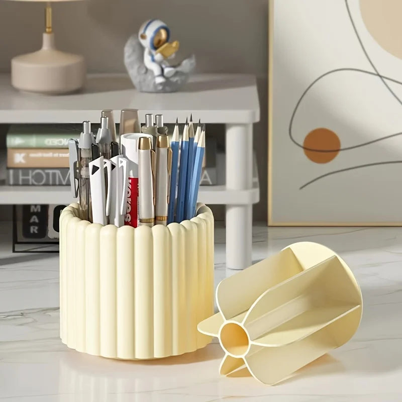360° Spinning Makeup Brush Holder – 7-Slot Organizer Makeup Brush Organizer Babs