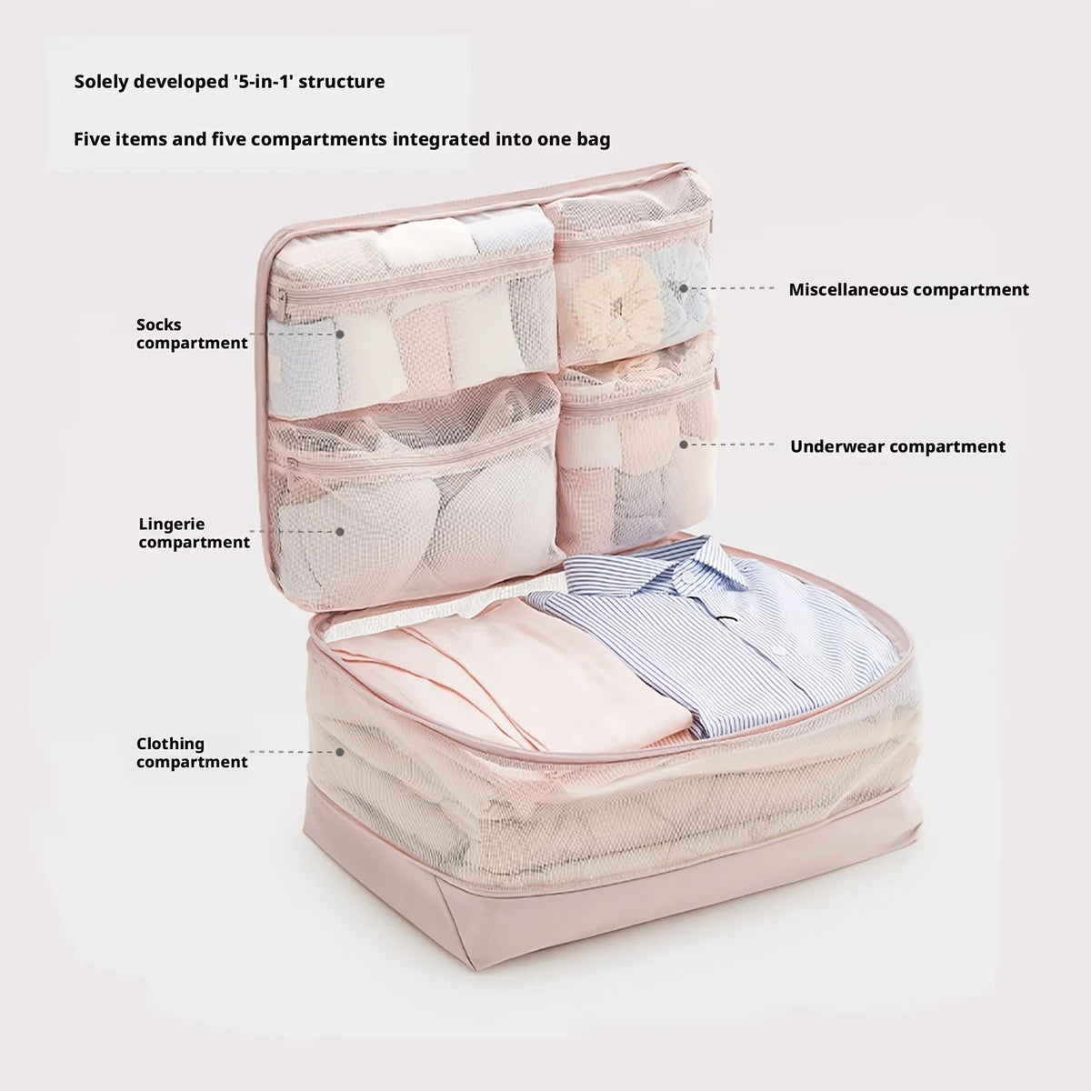 Large Comforter Storage Bag – Self-Compression Organizer Bedding Storage Bag Babs