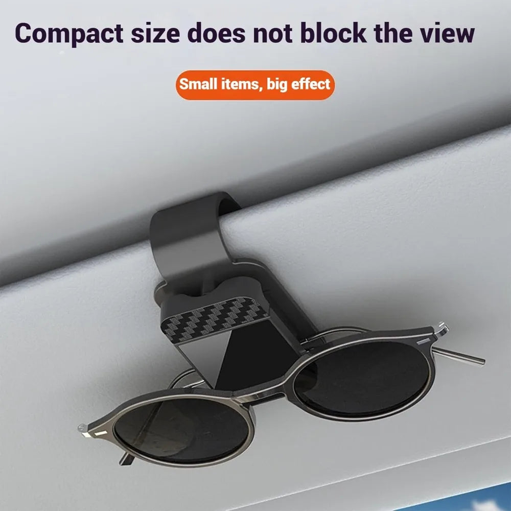 Car Sun Visor Glasses Holder – One-Hand Clip-On Organizer Car Visor Organizer Babs