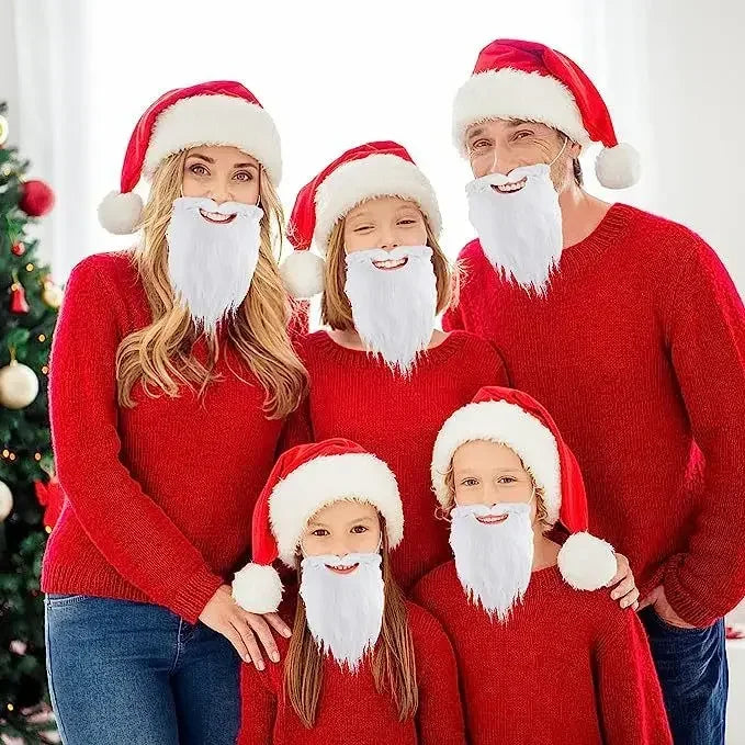 Realistic White Santa Fake Beard – Christmas Costume Prop Costume Accessory Babs