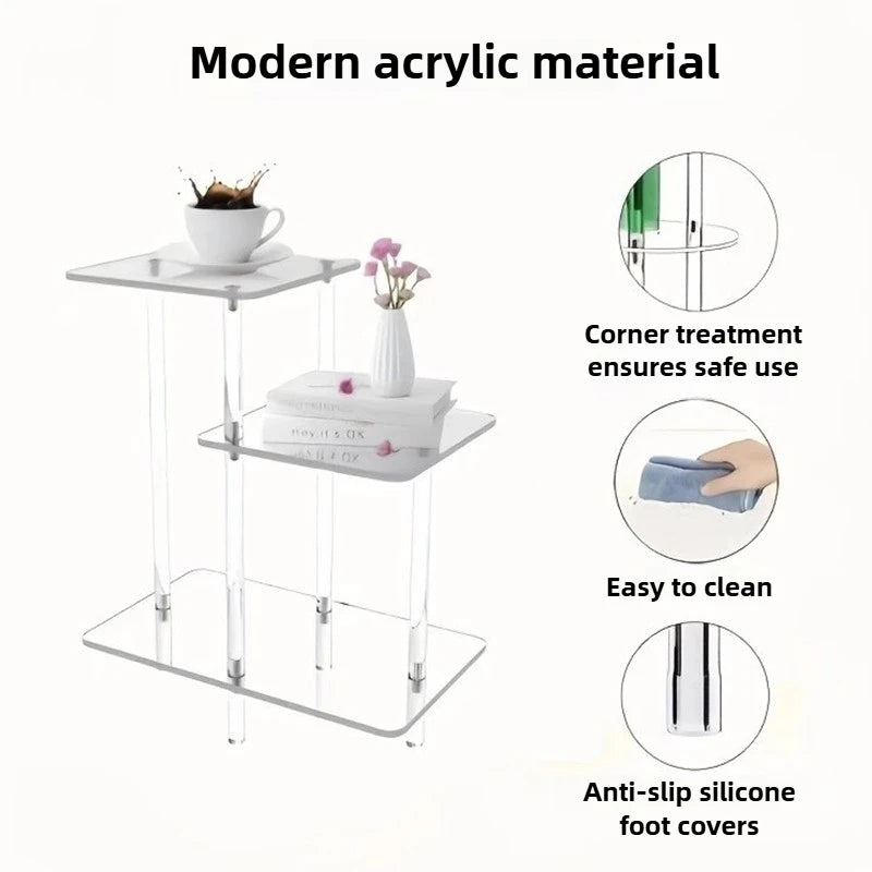 Transparent Acrylic Side Table – Modern Minimalist Design Acrylic Side Table Babs