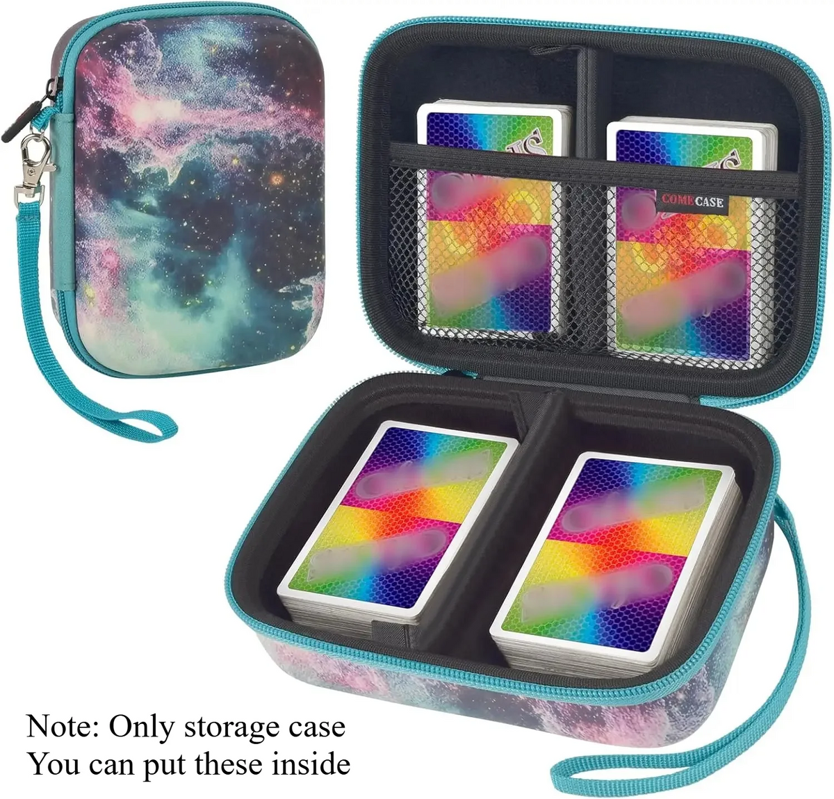 Trading Card Holder Case – Up to 400 Cards, Hard EVA Shell Card Game Case Babs