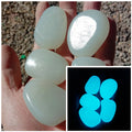 Glowing Garden Pebbles – Glow-in-the-Dark Rocks for Landscape Glowing Garden Pebbles Babs 20PCS White