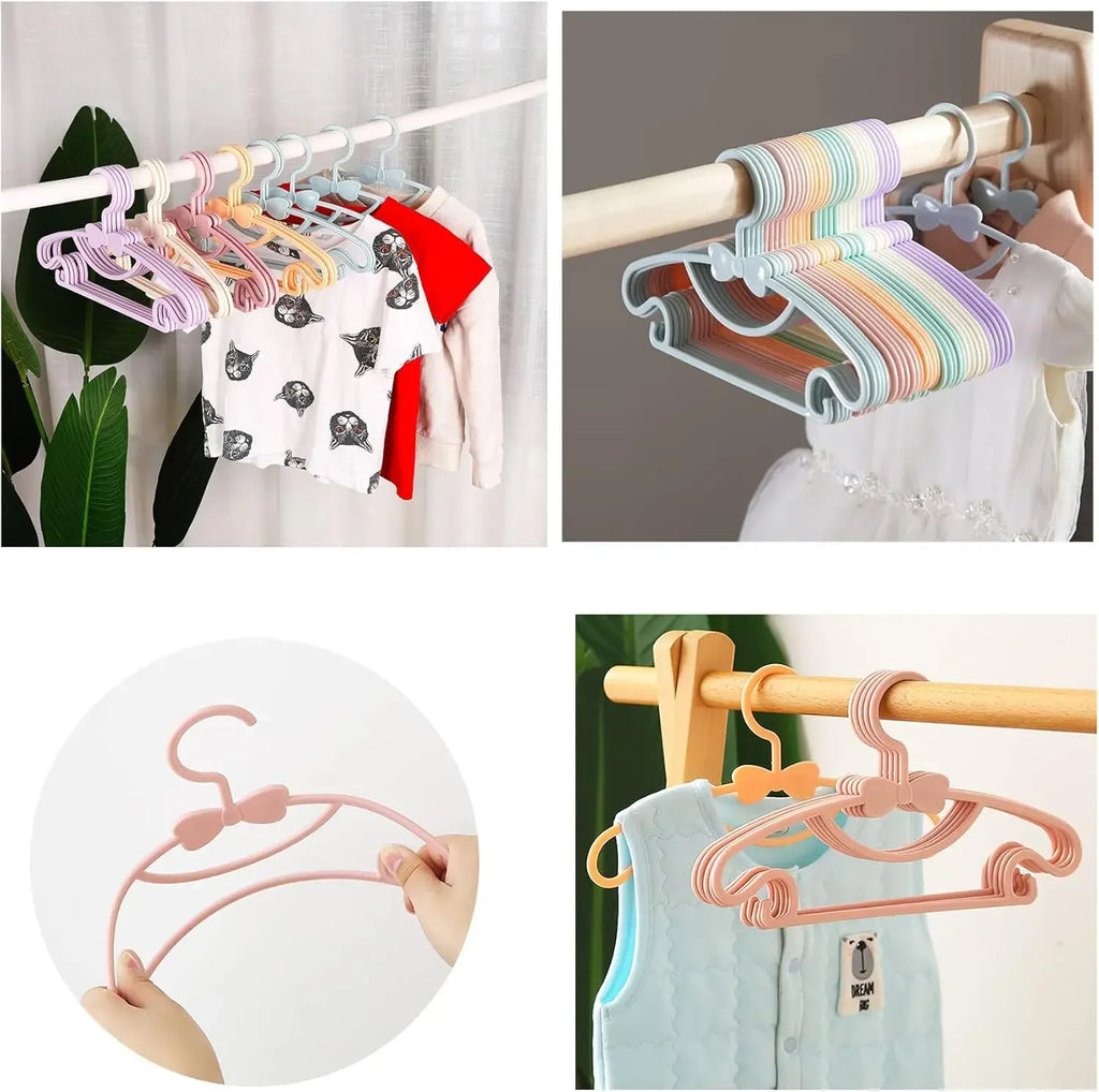 Baby & Kids Windproof Plastic Clothes Hangers – 10/30/50 Pack Clothing Hangers Babs