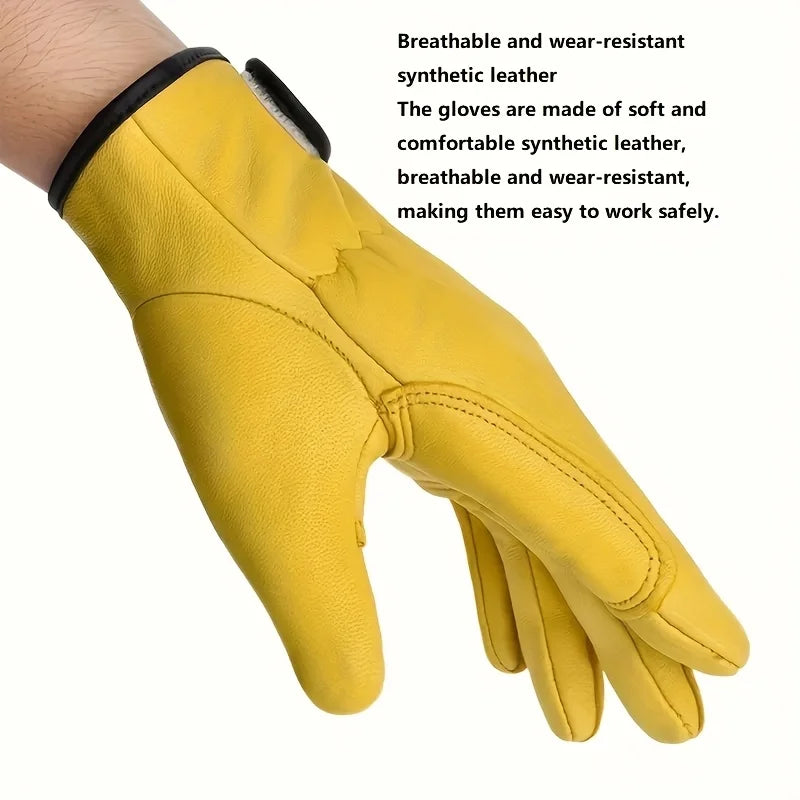 PU Leather Work Gloves – Gardening, Driving & Welding Work Gloves Babs