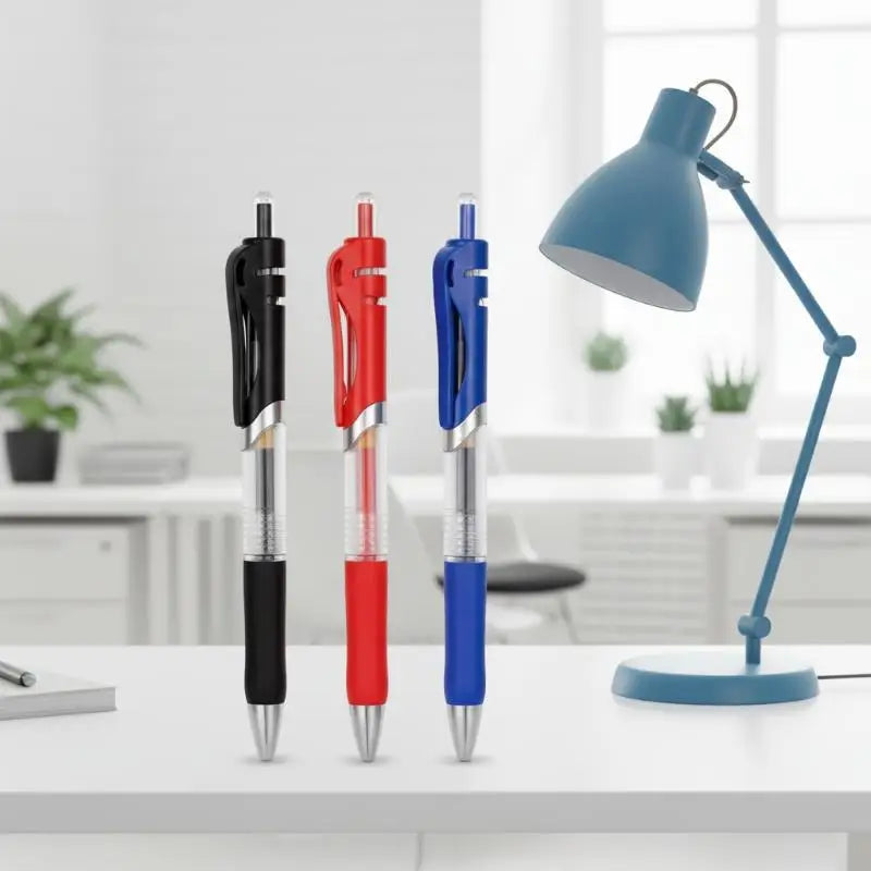 23-Piece Retractable Gel Ink Pen Set 0.5mm – Black Blue Red Gel Ink Pen Set Babs