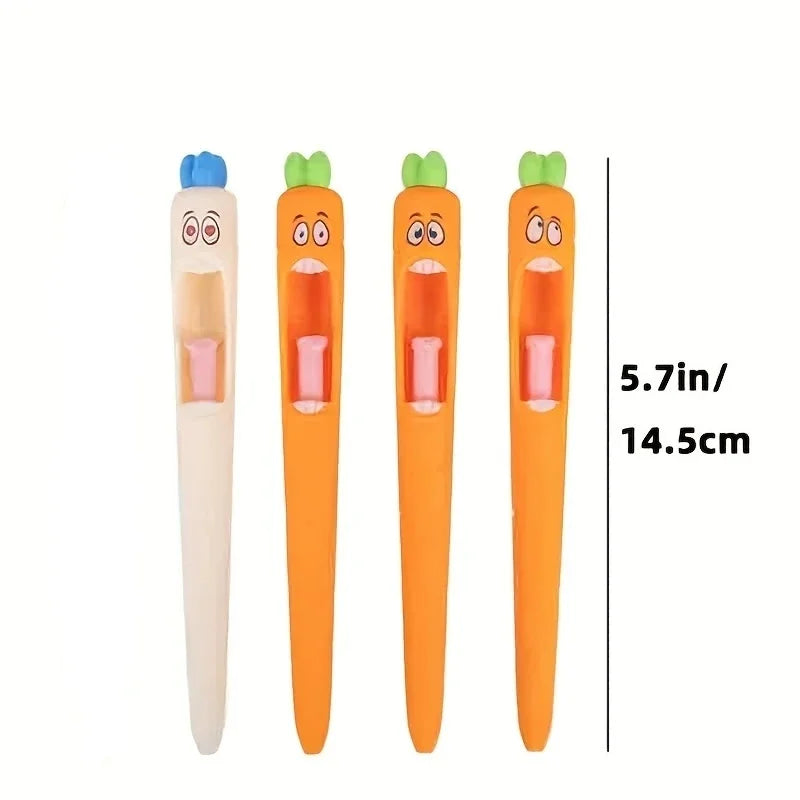 4pcs Radish Shaped Gel Pens – Fun Novelty Stationery Set Novelty Gel Pens Babs 4P