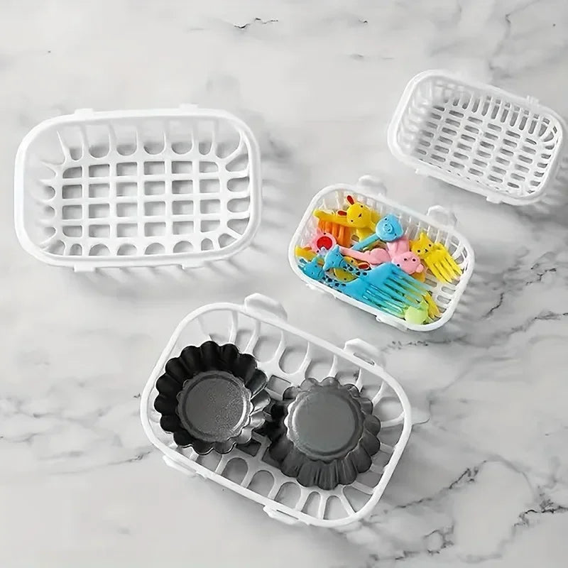 2-Piece Dishwasher Basket – Small Item Organizer & Drain Rack Dishwasher Organizer Basket Babs