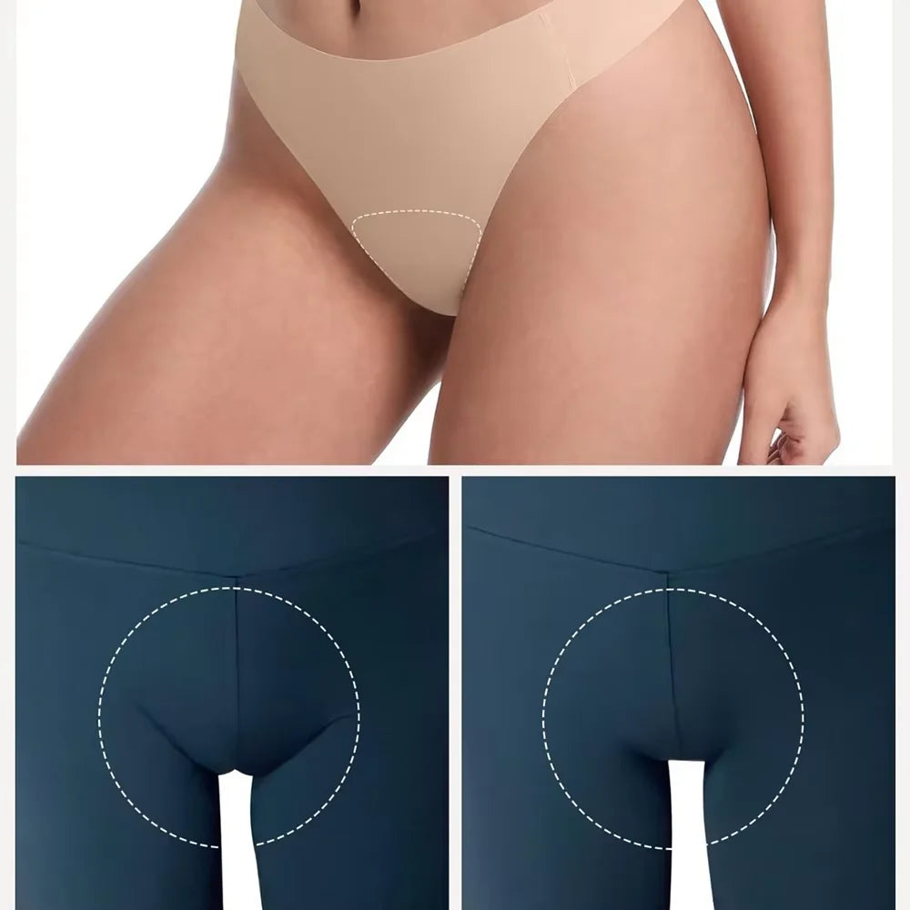 Women's Seamless Anti-Camel Toe Thong – Gym Yoga Underwear Women's Thong Underwear Babs