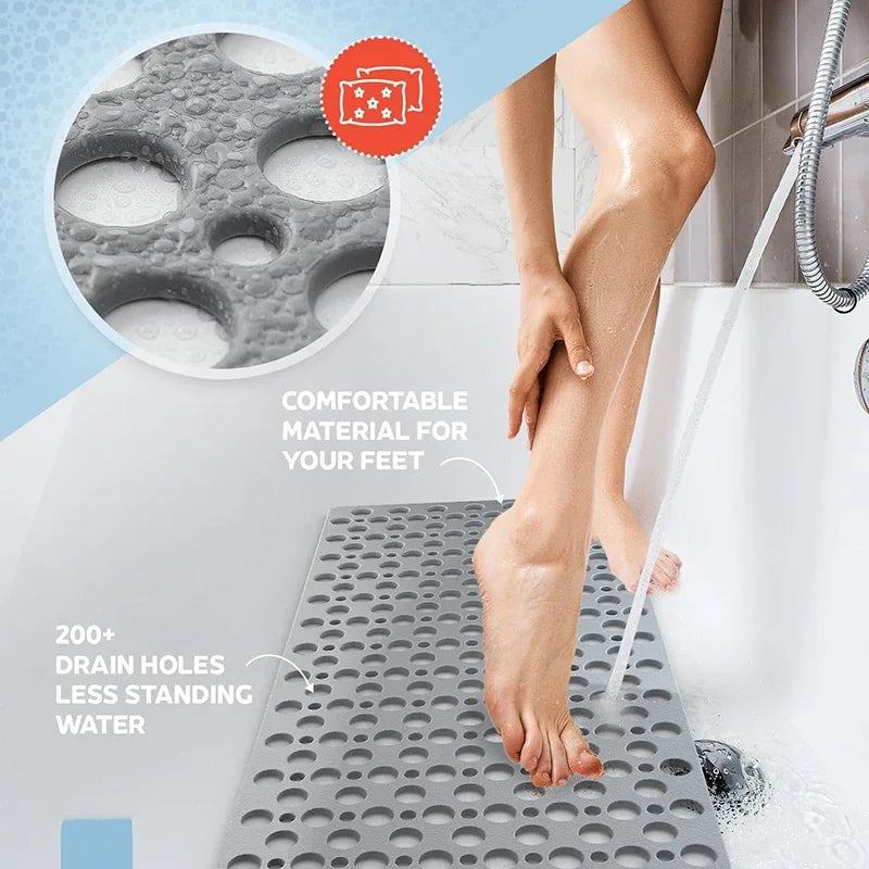 Diatomite Anti-Slip Bath Mat | Suction Cups & Drain Holes Anti-Slip Bath Mat Babs