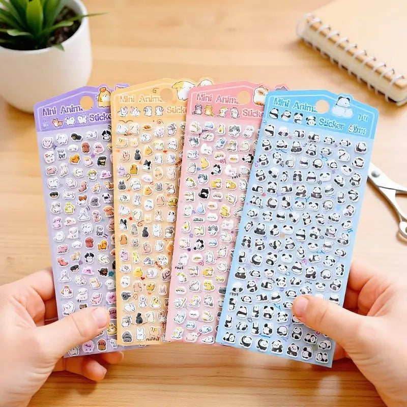 Kawaii Cat & Panda 3D Foam Stickers – DIY Scrapbook Decals Decorative Craft Stickers Babs