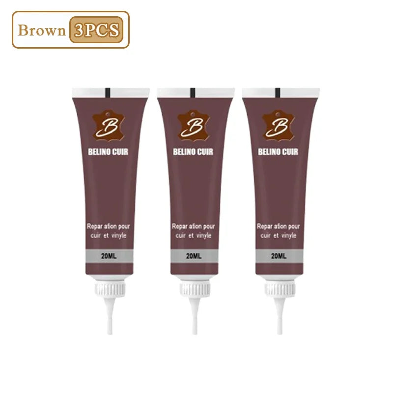 Leather Repair Cream – Scratches, Cracks, Car Seats & Sofa Leather Repair Cream Babs Brown-3PCS