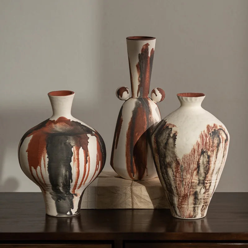 Ceramic Vase – Modern Aesthetic Desktop Flower Bottle Décor Ceramic Decorative Vase Babs