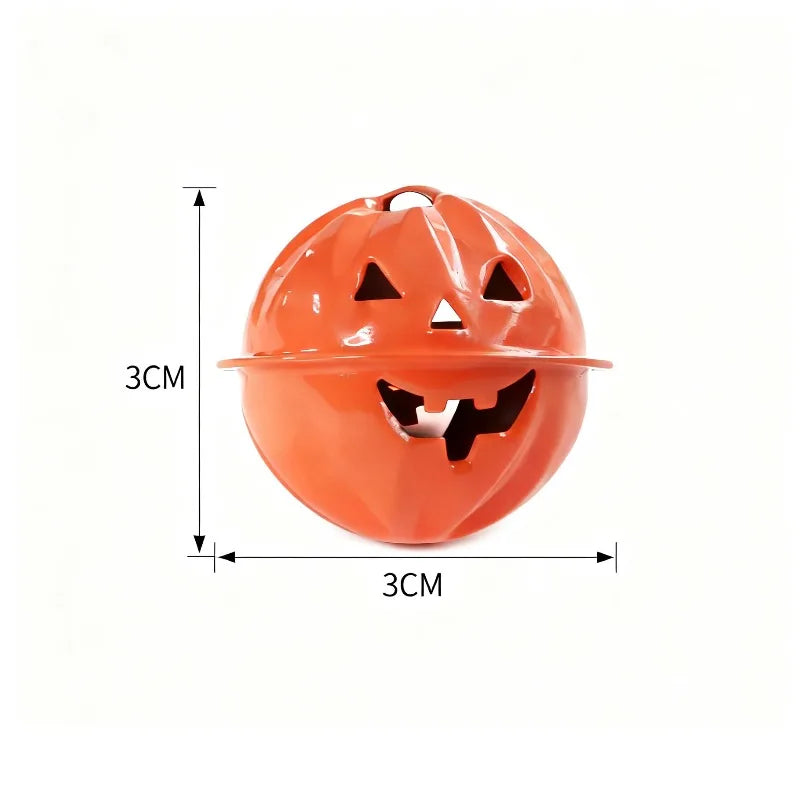 30 Halloween Iron Pumpkin Bells 1.18" | Spooky DIY Decor Halloween Bell Decor Babs