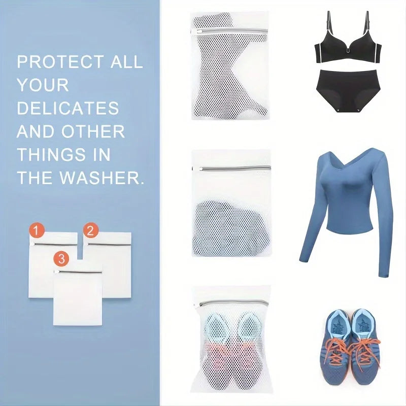 Honeycomb Mesh Laundry Bags – Zipper Wash Bags for Delicates Mesh Laundry Bag Babs