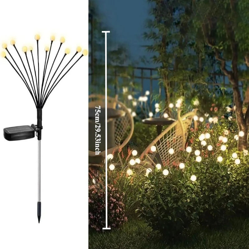 Solar Firefly String Lights – Outdoor Garden & Lawn Décor Solar Garden Lights Babs