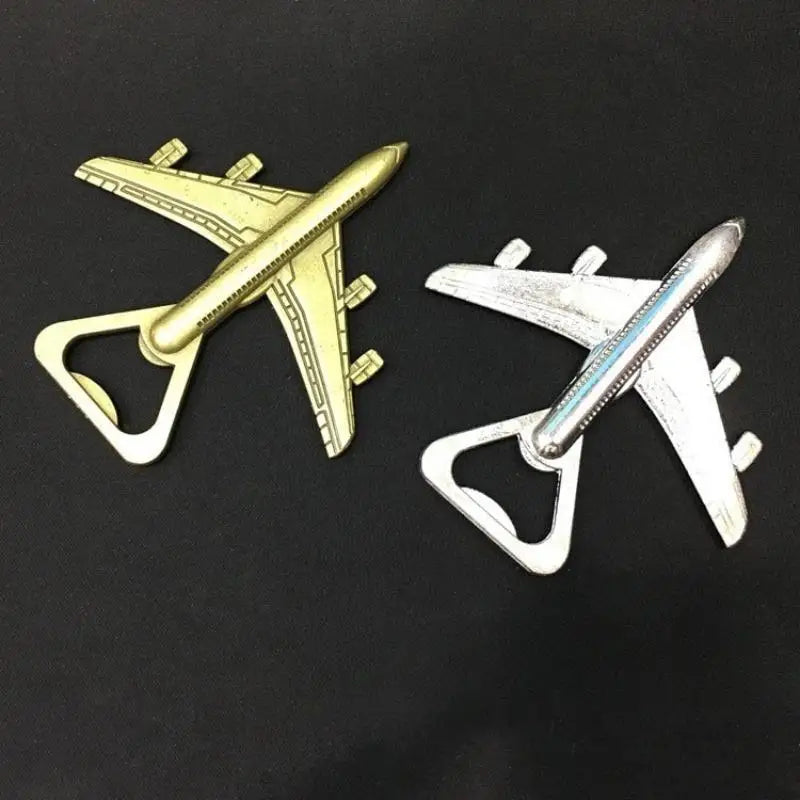 Airplane Bottle Opener 2-Pack – Aviation Wedding Gift Tool Novelty Bottle Opener Babs