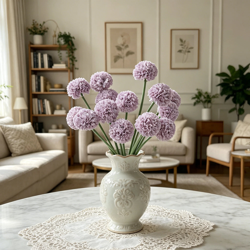 Artificial Silk Mini Ball Chrysanthemum Flowers – Home & Wedding Artificial Silk Flowers Babs