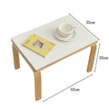 Modern Minimalist Wooden Coffee Table – Oak Side Table Wooden Coffee Table Babs White